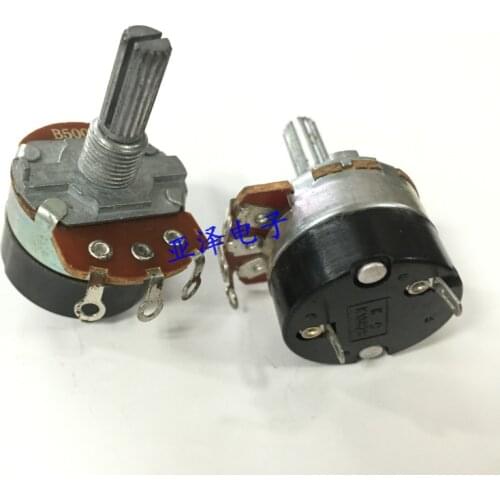 K1382S dimming potentiometer mono B500K with switch shaft length 20MM adjustable resistance with switch threading foot