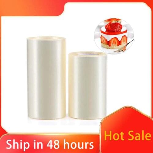 8/10cm Cake Mold Film Transparent Cake Rolls Mousse Cake Acetate Sheets Chocolate Candy Wrapping Tape Strip Cake Decorating Tool