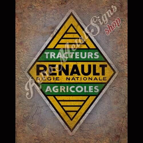 Renault Tracteurs Agrico VINTAGE RETRO GARAGE METAL TIN SIGN POSTER WALL PLAQUE