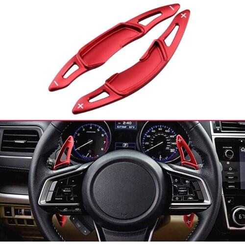 Steering Wheel Gear Shift Paddle Extension Accessories For Subaru Ascent Forester XV Crosstrek Outback Legacy Impreza BRZ Red