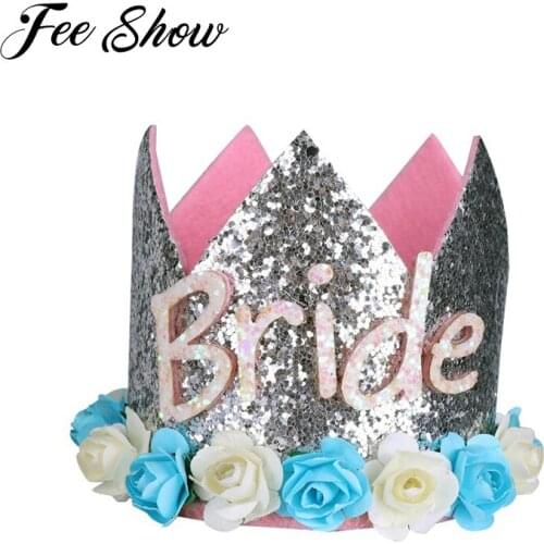 Baby Boy Girl First Birthday Party Cap Decorations Hairband Princess Queen Crown Hair Band Elastic Head Wear Hat Gifts For Kids