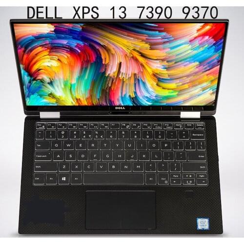 Laptop keyboard Skin Cover Silicon for Dell XPS 13 7390 9370 9380 13.3 inch with 15 9575 9570 15.6 size replacement dustproof