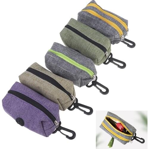 Portable Dog Poop Bag Dispenser Pouch Pet Puppy Pick Up Poop Bag Pets Supplies Outdoor Garbage Organizer New 2021