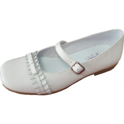 Communion shoes for girl in leather Marianitas of Piulín