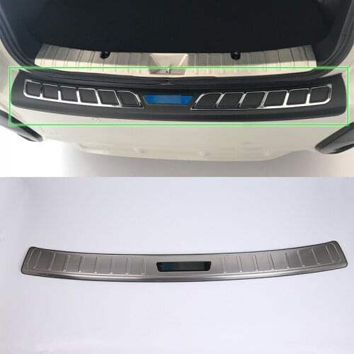 OUBOLUN stainless steel exterior car accessories rear bumper foot plate cover high quality For SUBARU XV 2017
