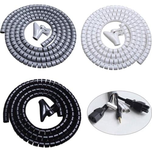1.5M Wire Protection Hose Pipe Cable Finishing Line Wire Protector Cover Tube QJY99
