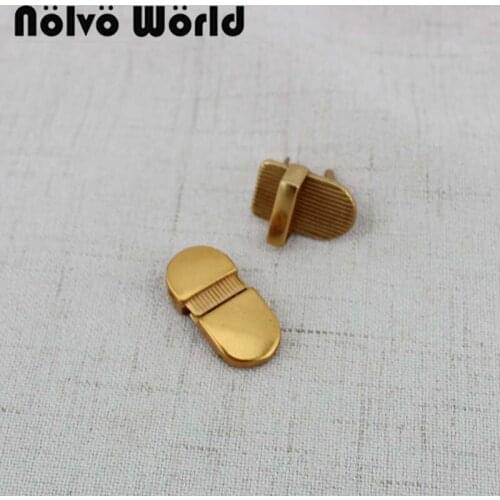 10-30 pieces 27*35mm purse thumb lock hardware,Old gold finish metal hardware locks for purse sewing