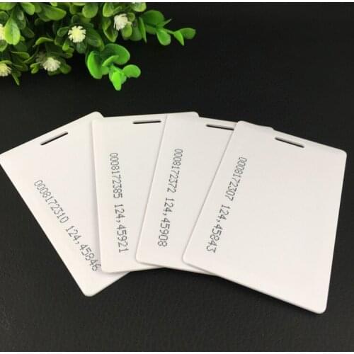 100pcs/lot 125KHz rfid EM ID Thick Time Attendance Card Access Control System card RFID Card proximity id card