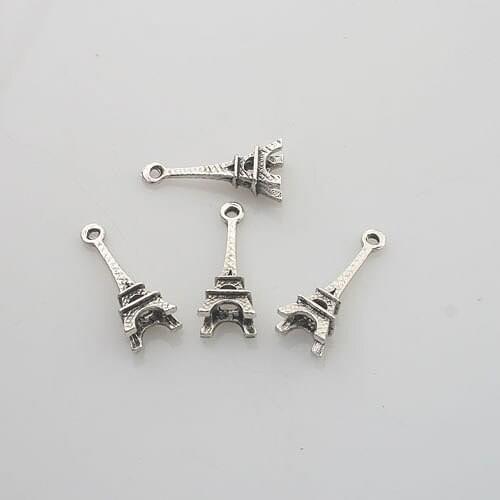 24pcs Tibetan Silve Eiffel Tower charms X0154
