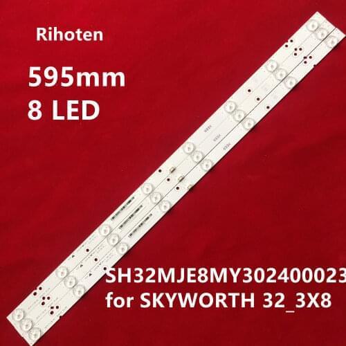 32 inch LED Strips w/ Optical Lens Fliter TV for DL3270 8 LEDs 595mm 100%NEW
