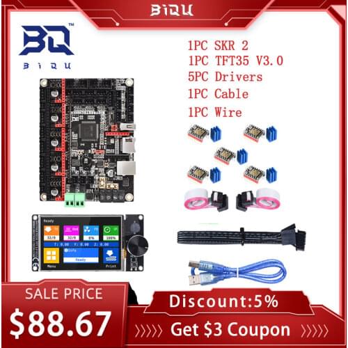 BIGTREETECH SKR 2 32Bit Board+TFT35 V3.0 TMC2209 TMC2208 Upgrade BTT SKR V1.4 Turbo 3D Printer Parts MKS SGEN Ender 3 V2 Ender 5