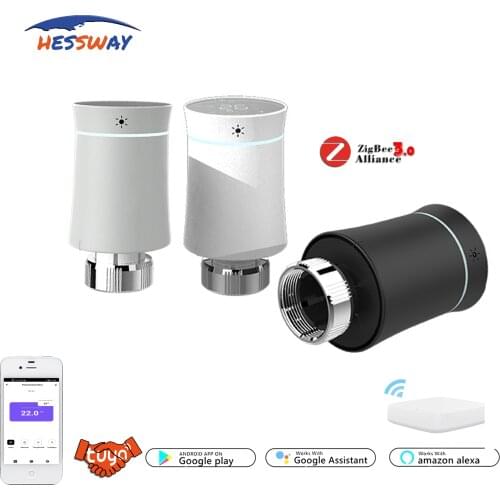 ECO Wifi Water Valve Zigbee Smart Radiator Thermostat for Historical Temp Memory Actuator TRV Programmable By Battery Powered