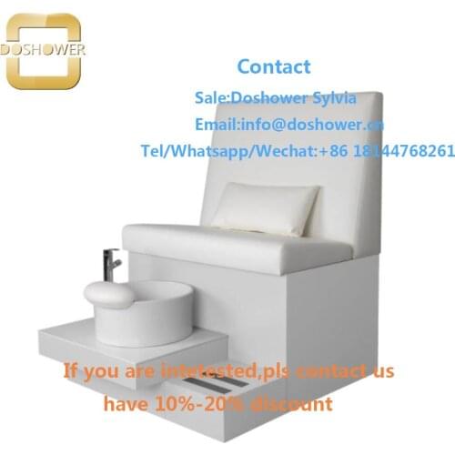 Uv led curing gel polish with spa bench aluminum for pedicure bench used