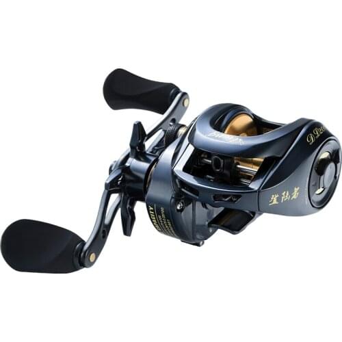 Metal Hand Wheel Magnetic Brake Baitcasting Reel 8.0:1 High Speed Distant Wheel 8KG Max Drag Black Fish Coil Carretilha De Pesca