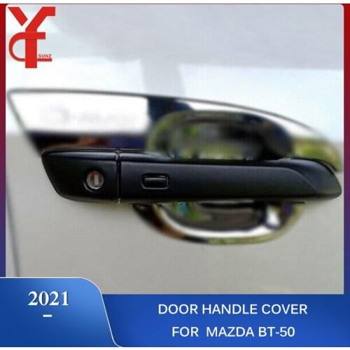ABS Door Handle Cover Car Exterior Handle Parts Accessories For mazda BT50 2021
