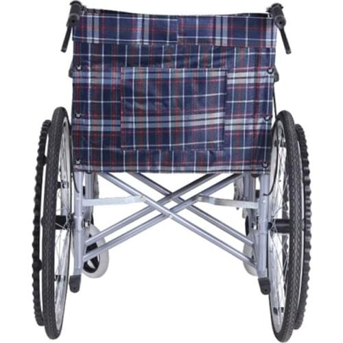 Lightweight four-wheel small rehabilitation scooter for elderly people with disabilities, comfortable manual folding wheelchair