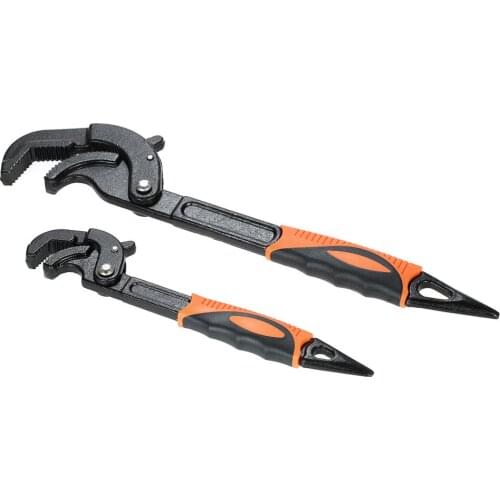 Multi-function Adjustable Spanners Heavy Duty Quick Torque Wrench Industrial Grade Water Pipe and Nut Wrench Kit Tool