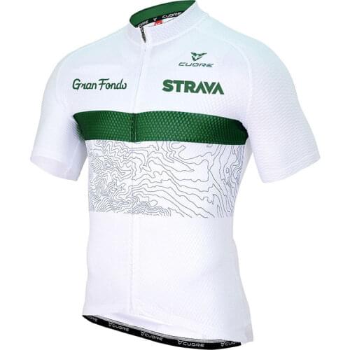 2021 STRAVA Mens short sleeve cycling jerseys Wave point Bike Clothing shirts MTB Quick dry Bicycle Wear Ropa Ciclismo Hombre