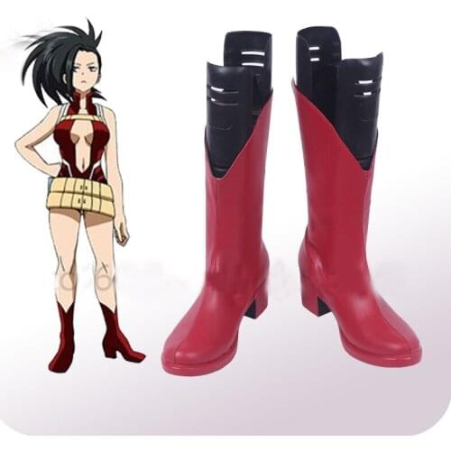 My Hero Academia Boku no Hero Akademia YAOYOROZU MOMO Cosplay Shoes Boots Halloween Carnival Party Costume Accessories