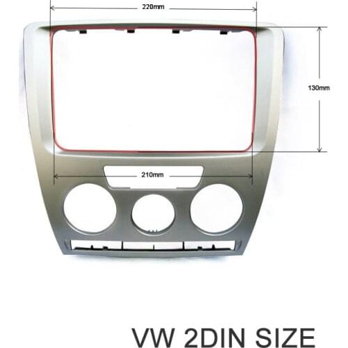 2DIN refit frame For Skoda Octavia 2007-2009 Audio Conversion Box / Car DVD/CD audio