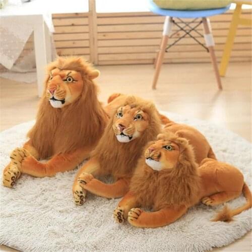 Lion Plush Toys 30-110 Cm Cartoon Lovely Animals Stuffed Cloth Doll Artificial Lion Baby Doll Large Doll Dropshipping