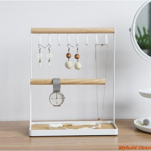 Jewelry Stand Holder Rack for Earring Necklace Organizer Ring Storage Tray Bracelet Watches Jewelry Display Stand Tabletop Decor