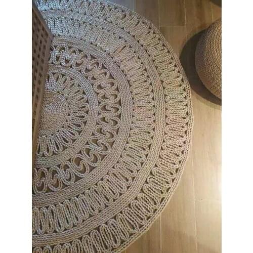 Straw Woven Cornskin Seat Cushion Futon Seat Mat 60cm Round Tatami Bay Window Meditate Worship yoga mat balcony living room mat