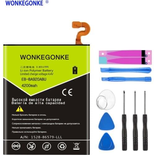 WONKEGONKE Battery EB-BA920ABU For Samsung Galaxy A9s SM-A9200 A9200 Batteries + Tools