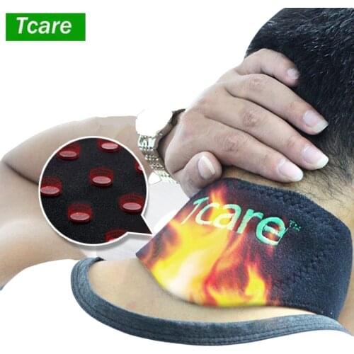 *Tcare Tourmaline Magnetic Therapy Neck Massager Band Cervical Vertebra Protection Spontaneous Heating Belt Massager Health Care