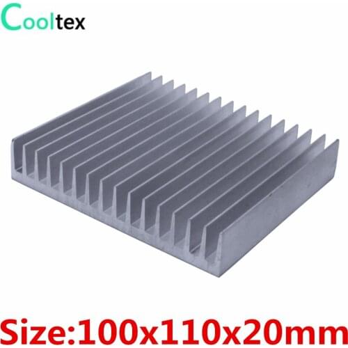 10pcs/lot 100x110x20mm Aluminum HeatSink Heat Sink radiator for electronic LED COOLER cooling