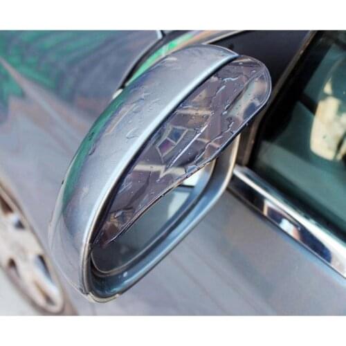 2pcs Car Stickers Car Styling PVC Car Rear View Mirror Rain Eyebrow Stickers Mirror Rain Shield Shade Cover Car Acessories