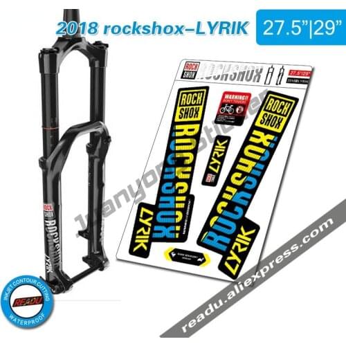 2018 Rockshox LYRIK Mountain Bike Front Fork Stickers Bicycle Front Fork Decals Bicycle Cover scratches Decoration Accessories