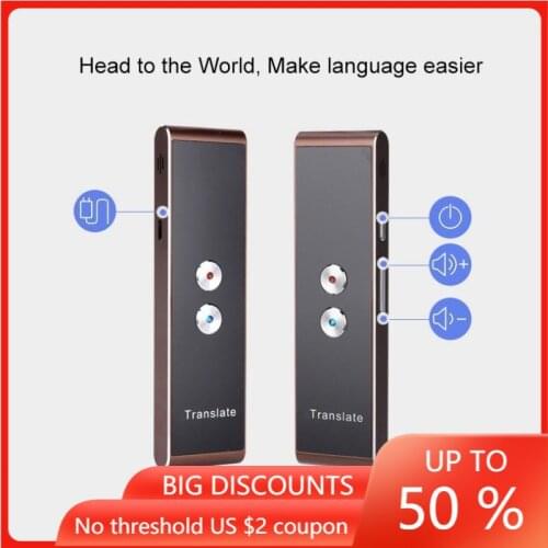 2021 New 8+ Smart Voice Speech Translator Two-Way Real Time 45+ Multi-Language Translation For Learning Travelling Business Meet