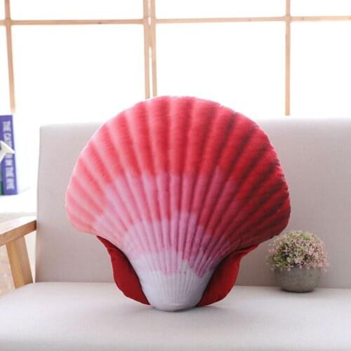 45*45cm 2018 colorful shell plush pillow & Stuffed comfortable toy sofa bed decoration kawaii pillow Sea theme soft pillow