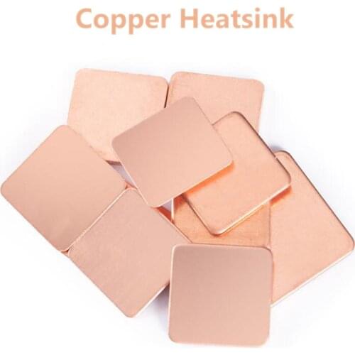 5PCS Copper Shim Heatsink thermal Pad For Laptop GPU CPU VGA North South Bridges Chip RAM Copper Heat sink