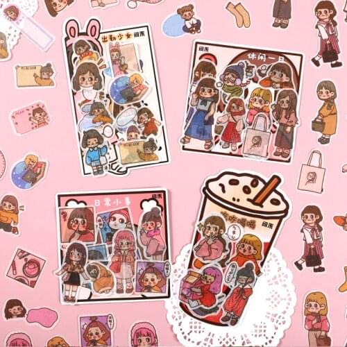 8packs/LOT daily trifles series Creative decoration DIY masking washi paper stickers