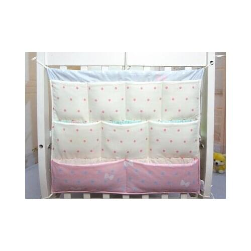 Promotion! Cartoon Baby boy girls 62*52cm Bed Hanging organizer Bags bebe storage bedding sets Accessories Diapers Bag