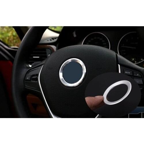 Angelguoguocar Steering Wheel Standard Decorative Circle Modified Sequins Decal 3D for BMW 1 Series 2017