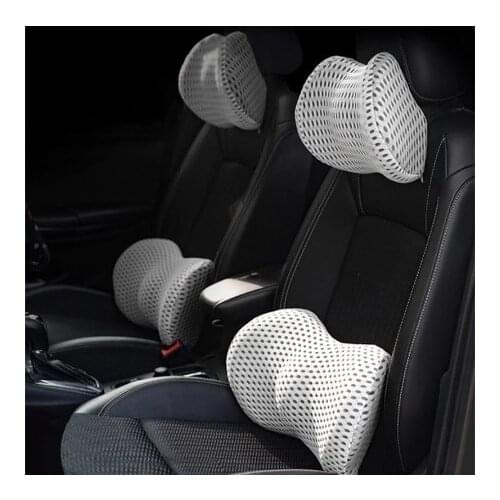 Car Headrest Neck Pillow Support Universal Soft Neck Pillows Cushion Memory Foam Lumbar Back Support Interior Automotive Goods