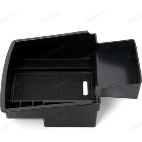 Car phone card coin Organizer For Audi Q5 Container Holder Accessories armrest storage box Dedicated partitions tray
