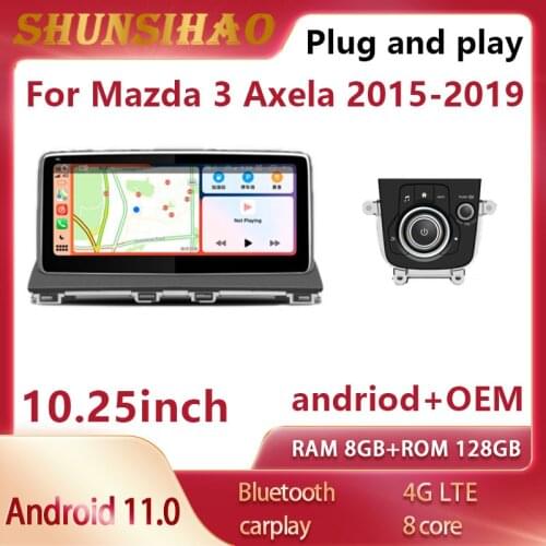 7862 For Mazda 3 Axela 2015-2019 Andriod 10+Original vehicle system Car Radio stereo autostereo Player GPS Navi Carplay 128G