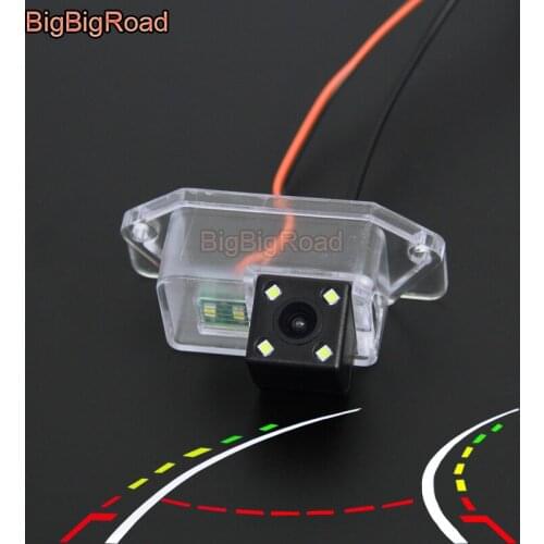 BigBigRoad Car Intelligent Dynamic Trajectory Tracks Rear View Backup Camera For Mitsubishi Lancer EX / Evolution X 2007 - 2015