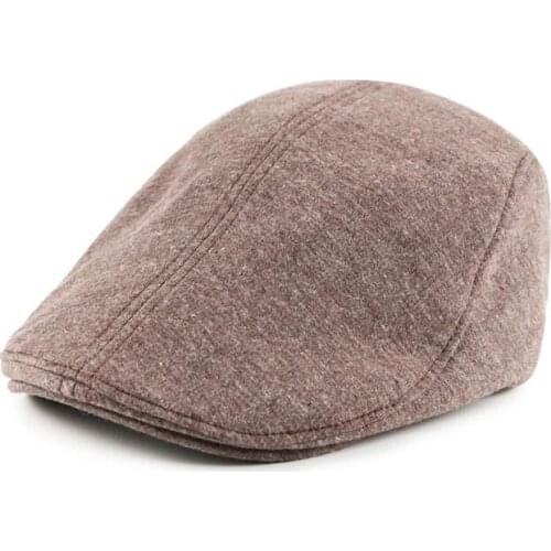 Brand JAMONT Adjustable autumn Winter cap solid color casual hat vintage England Bere hat elastic adjustment