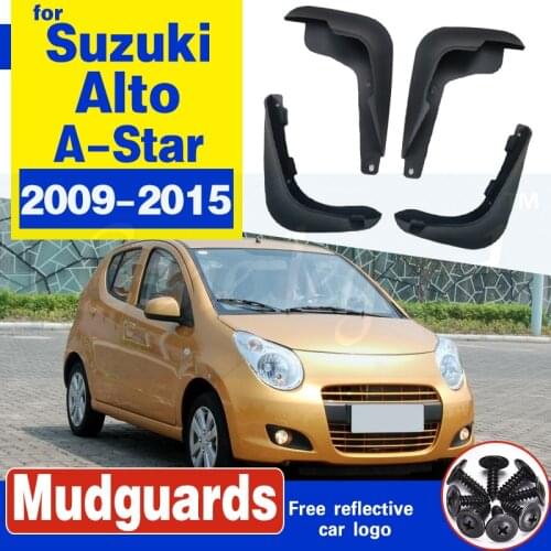 Car Mud Flaps For Suzuki Alto / A-Star Nissan Pixo 2009-2015 Mudflaps Splash Guards Mud Flap Mudguards 2010 2011 2012 2013 2014