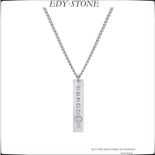 EDY 21SS New Punk Trend Hip Hop Vintage Number Pendant Necklace For Men Women Girls Couples Party Tourism Jewelry Gift