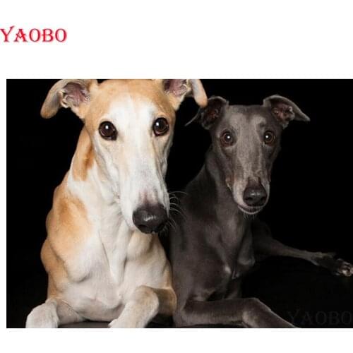 Diy Photo Custom Diamond Embroidery,5d Diamond Painting,Cross Stitch,3D,Diamond Mosaic,greyhound dog diamond picture decor