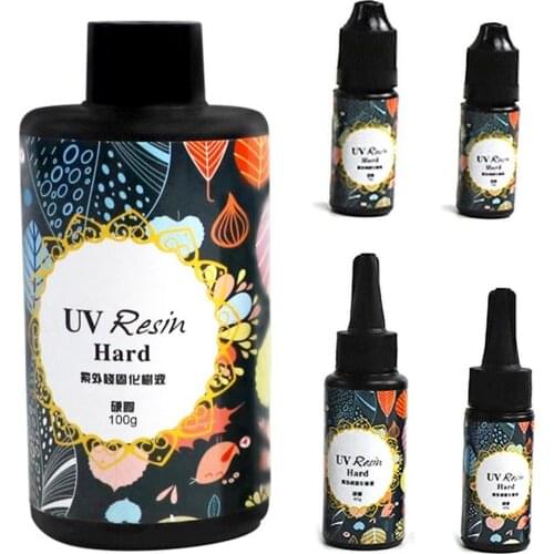 Faux Crystal Hard UV Resin Jewelry Making Epoxies Clear Ultraviolet Curing Epoxy DIY Glass Adhesive Glue Handmade Accessory