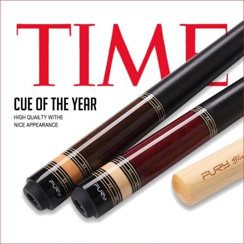 Fury Professional Billiard Pool Cue Stick Tecnologia American Maple Shaft Ebony Inlay Butt Handmade Billar Kit With a Extension