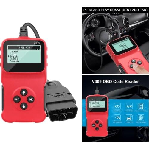 Car Vehicle Interface Scanner Fault Code Reader Engine Fault Diagnostic Tool