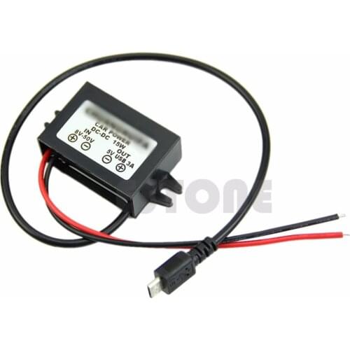 Supply Power Converter DC DC Module 8-50V to 5V Micro USB OUTPUT 12V/24V to 5V H02